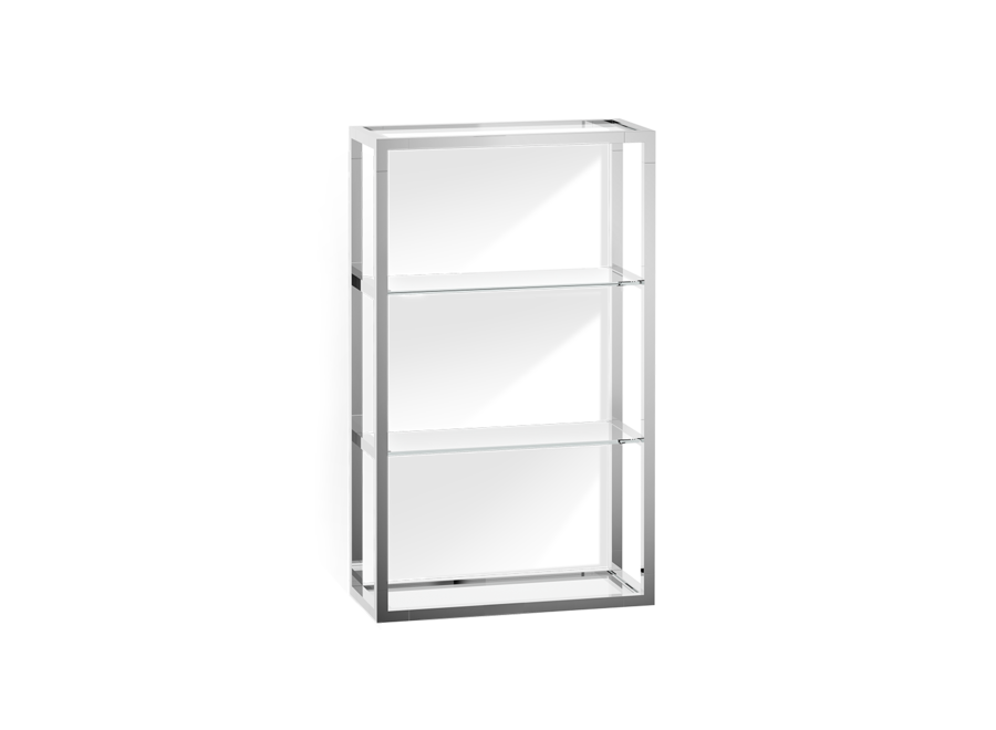 Wandrek 'Corner' - ET 6 - Chrome & Clear Glass
