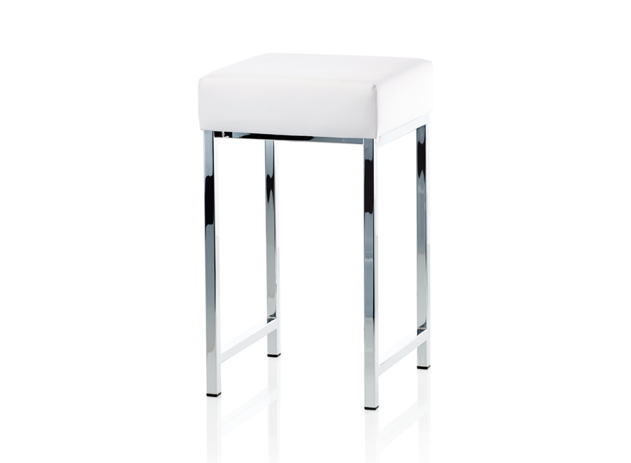 Tabouret Corner - DW 64 - Chrome/White