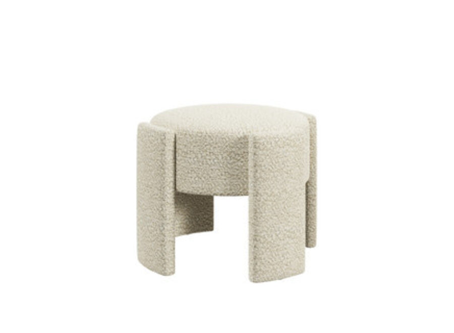 Hocker 'Aldo' - Cream