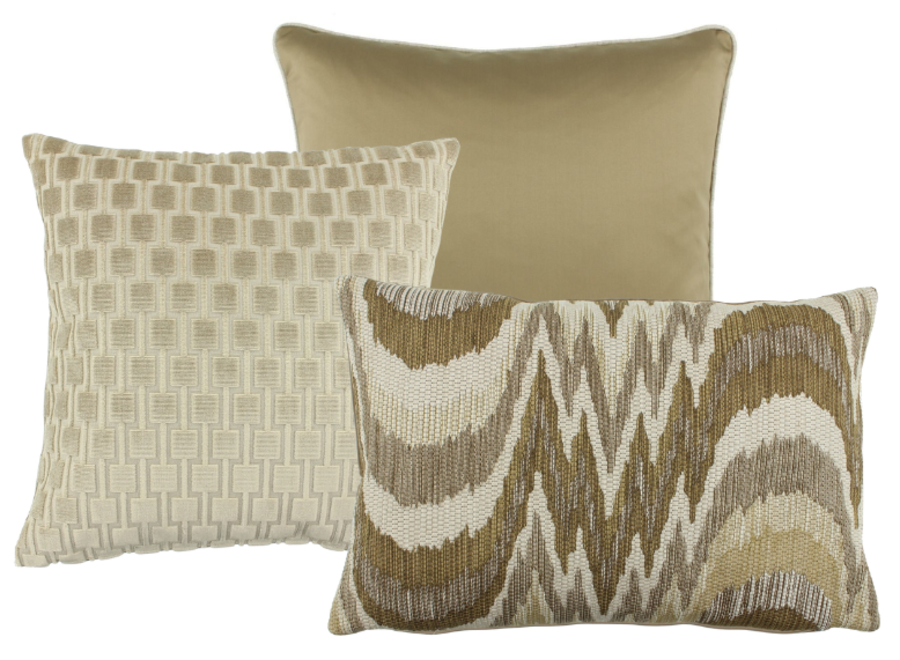 Cushion combination Sand/Gold: Dafne, Frior & Patty