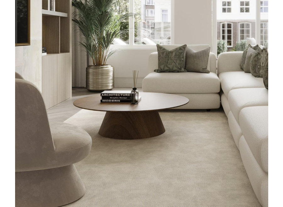 Coffee Table 'Amalfi' - Walnut Veneer - 120 cm