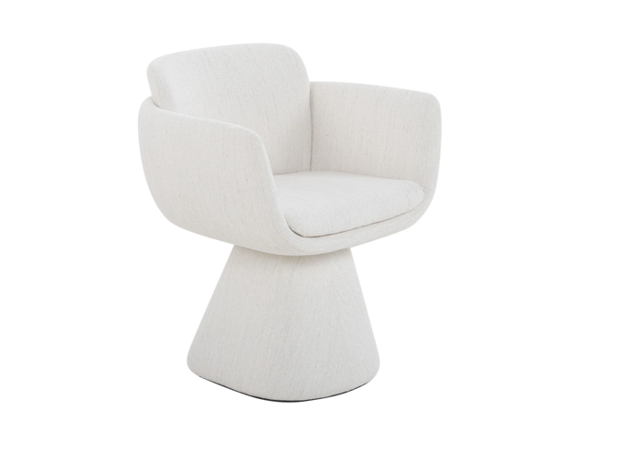 Chaise de salle à manger Anna - White Beige