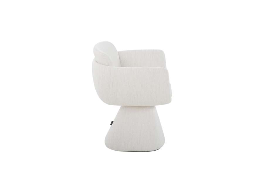 Chaise de salle à manger Anna - White Beige