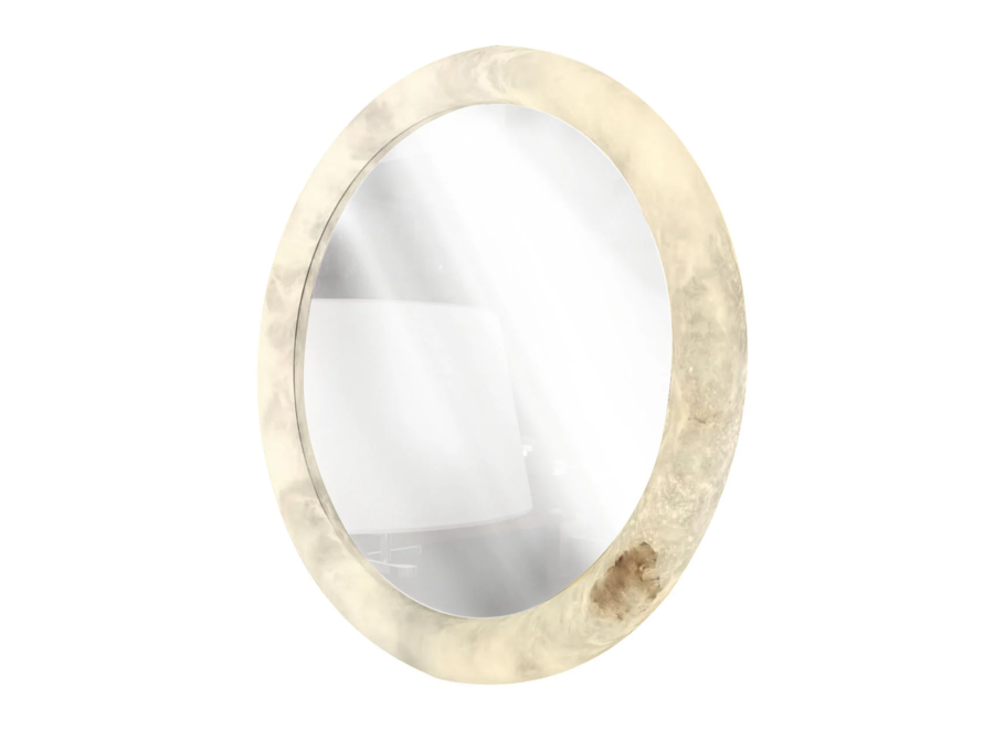 Miroir 'Aura' Alabaster