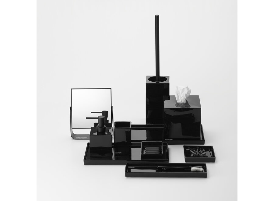 Toilet brush set 'Porzellan' - DW6200 - black