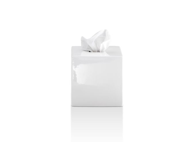 Taschentuchbox Porzellan -KB89 - Porcelaine White