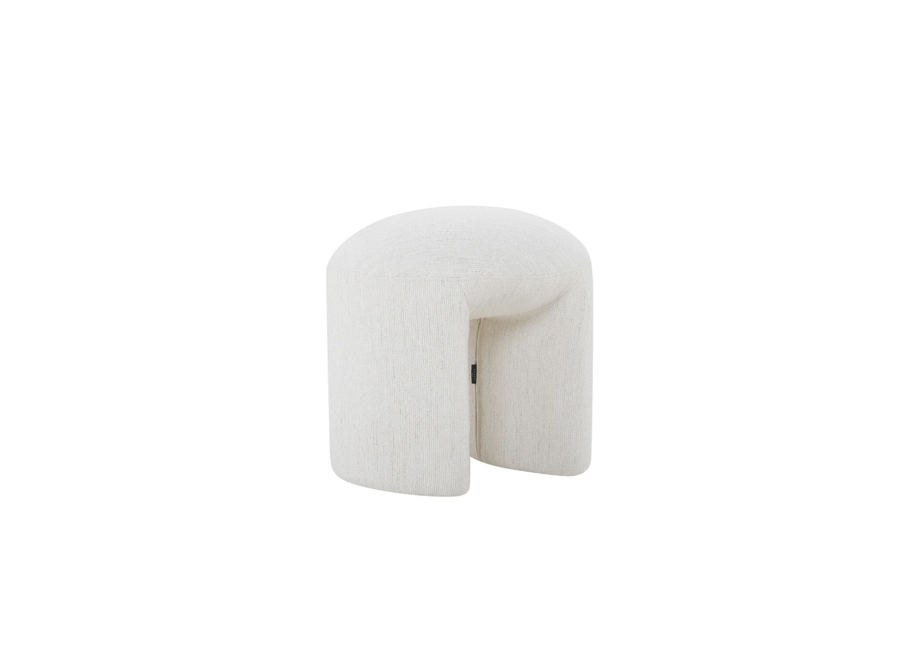 Ottoman 'Bruno' - White Beige