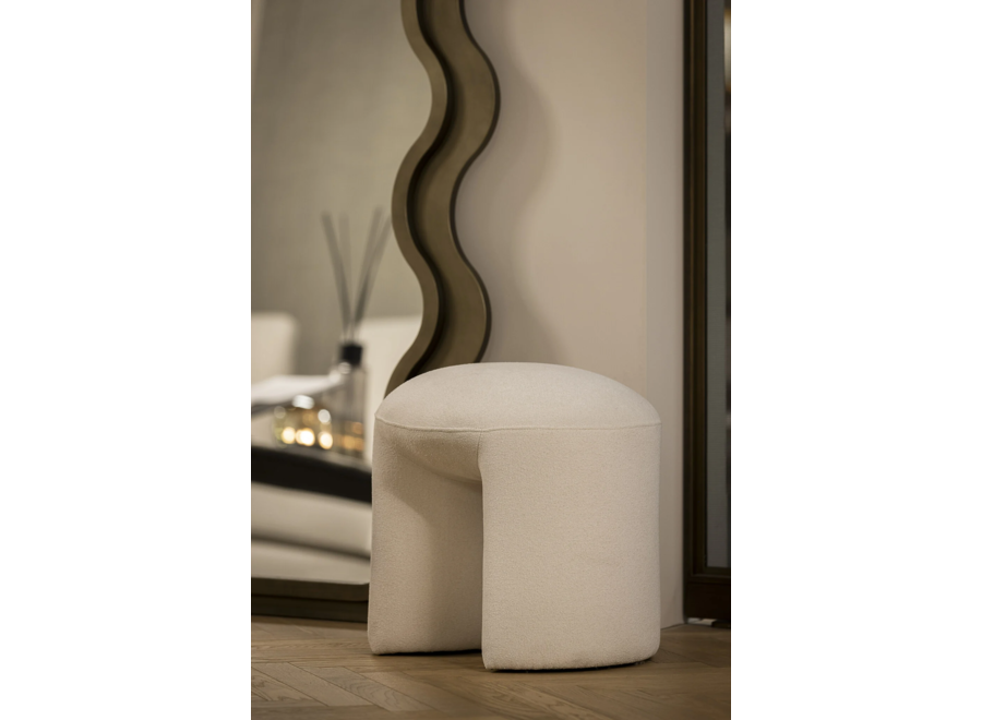 Ottomane 'Bruno' - White Beige