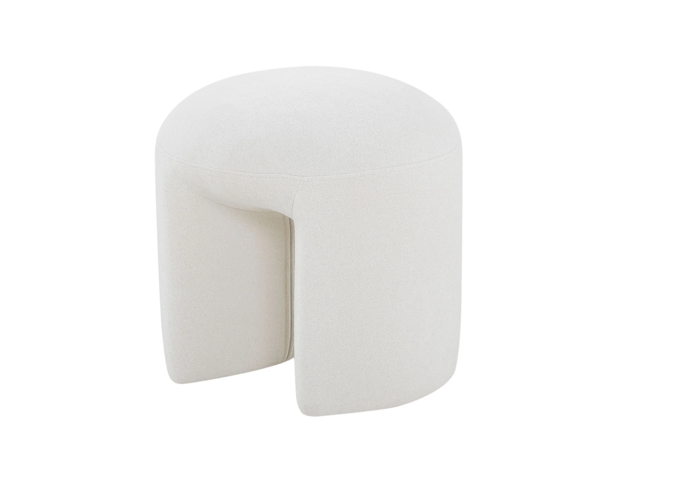 Ottoman 'Bruno' - White Beige