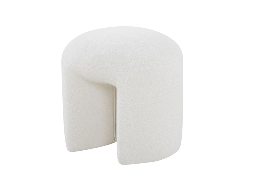 Ottoman 'Bruno' - White Beige