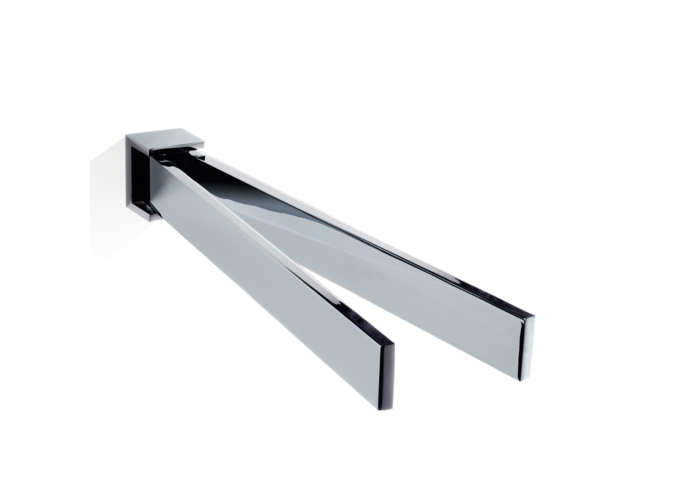 Double towel holder Brick - HTH 2 - Chrome