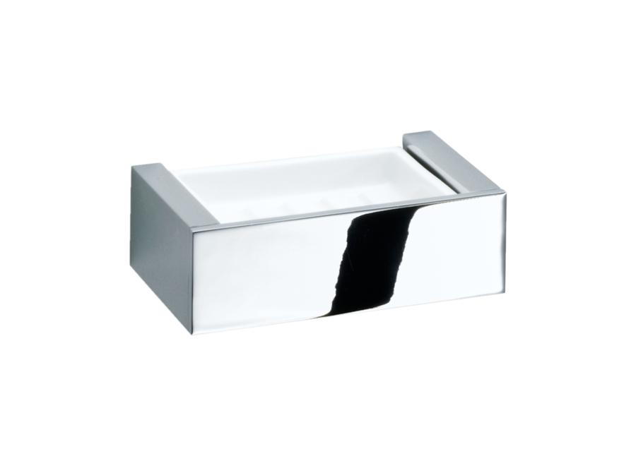 Porte-savon Brick - Montage mural - WSS - Chrome / White