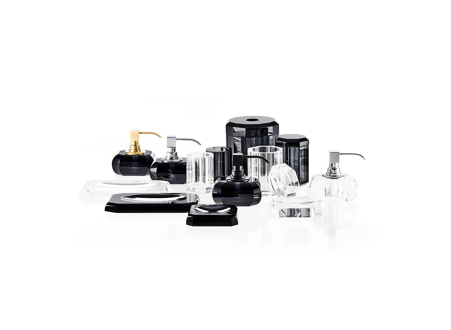 Distributeur de savon 'Kristall' - Chrome/Anthracite