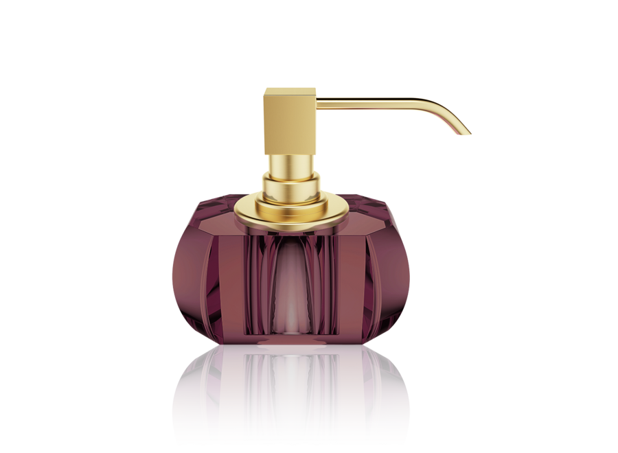 Distributeur de savon Kristall - Gold Matt/Burgundy