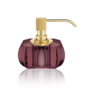 Seifenspender  'Kristall' - Gold Matt/Burgundisch