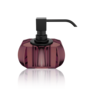 Zeepdispenser Kristall - Black matt/Bordeauxrood