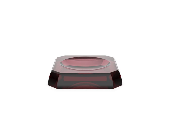 Porte-savon 'Kristall' - Burgundy