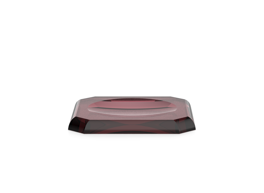 Tablett 'Kristall" - Burgundy