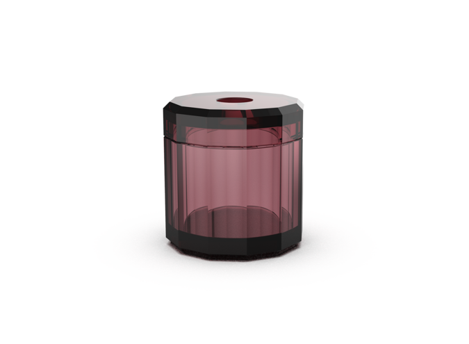 Boîte à mouchoirs 'Kristall'- Burgundy