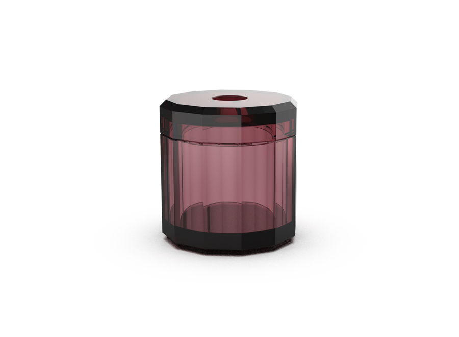 Taschentuchbox 'Kristall ' - Burgundisch
