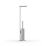 Toiletborstelset 'Bar'  - SBK - Stainless steel matt