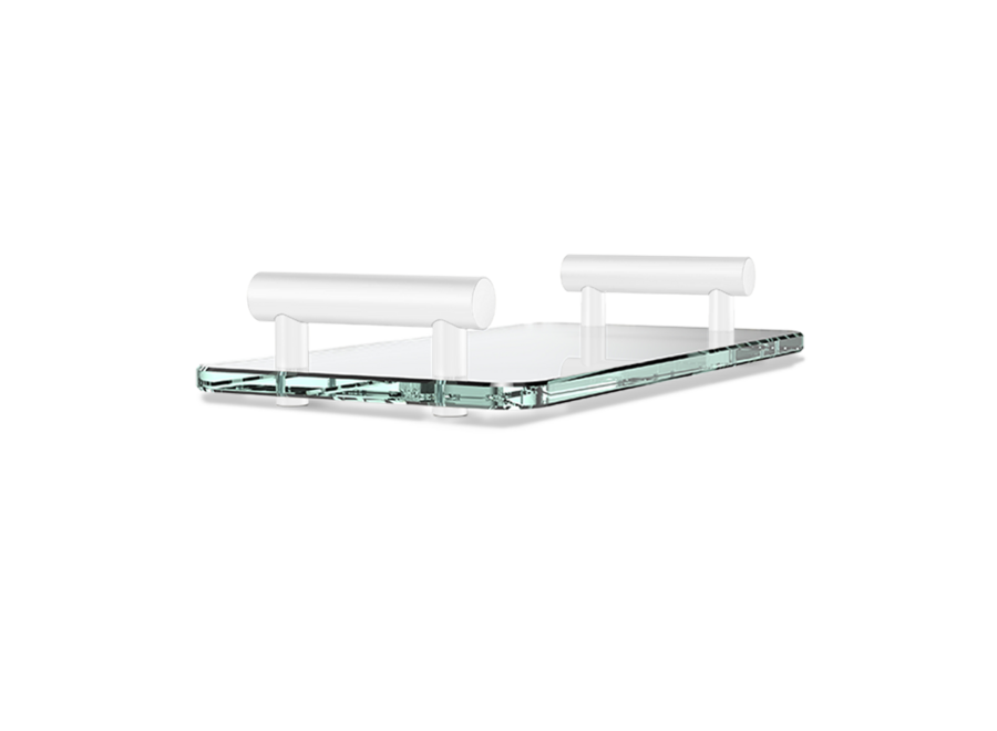 Tray Bar - TAB - White matt / Clear glass