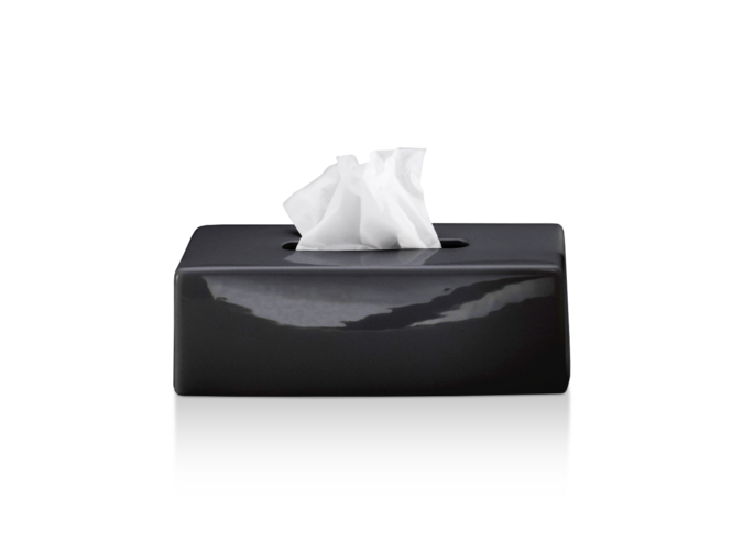Taschentuchbox Porzellan -KB88 - black