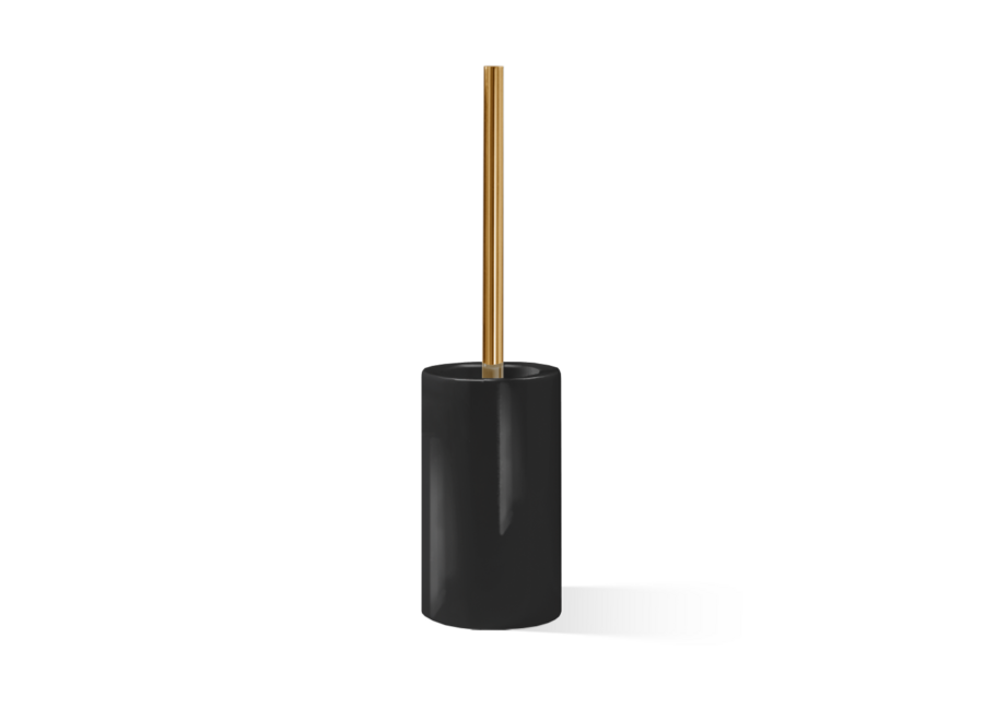 Toilettenbürstengarnitur 'Porzellan' - DW6100 -  Black / gold