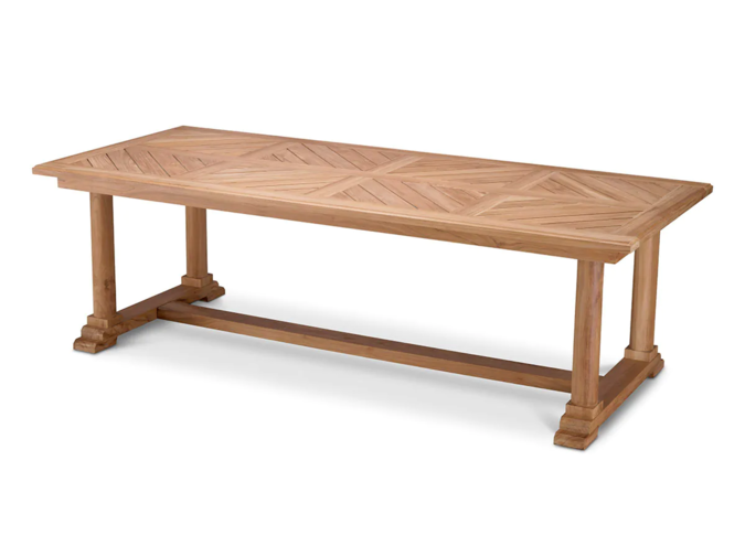 Outdoor-Esstisch Bell Rive – Natural Teak