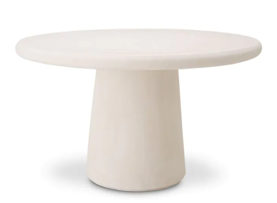 Outdoor Dining Table 'Cleon'  - Smooth cream