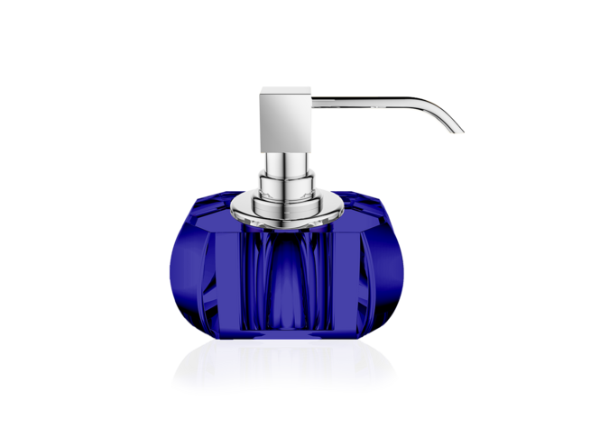 Seifenspender Kristall - Chrome/Capri Blue