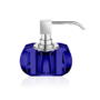 Zeepdispenser 'Kristall' - Chrome/Capri blauw