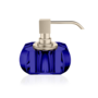 Seifenspender  'Kristall' - Nickel satin/Capri blau