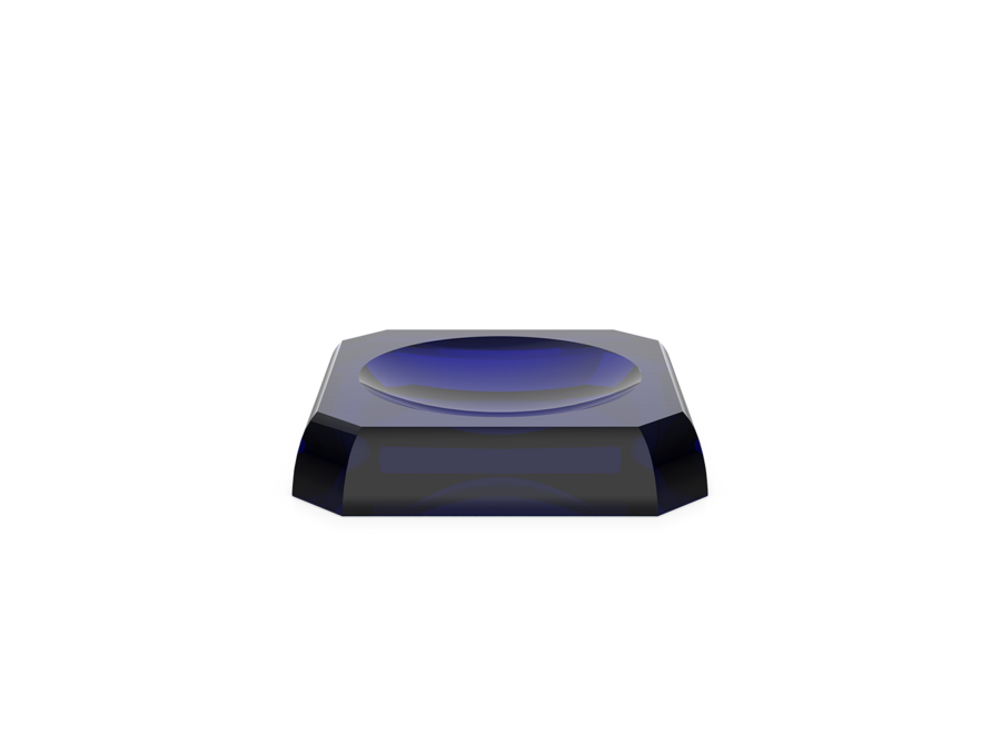Soap dish 'Kristall' - Capri blue