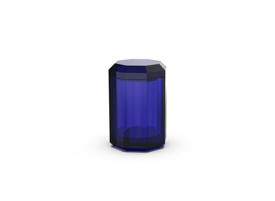 Opbergdoos met deksel Kristall - Capri blauw