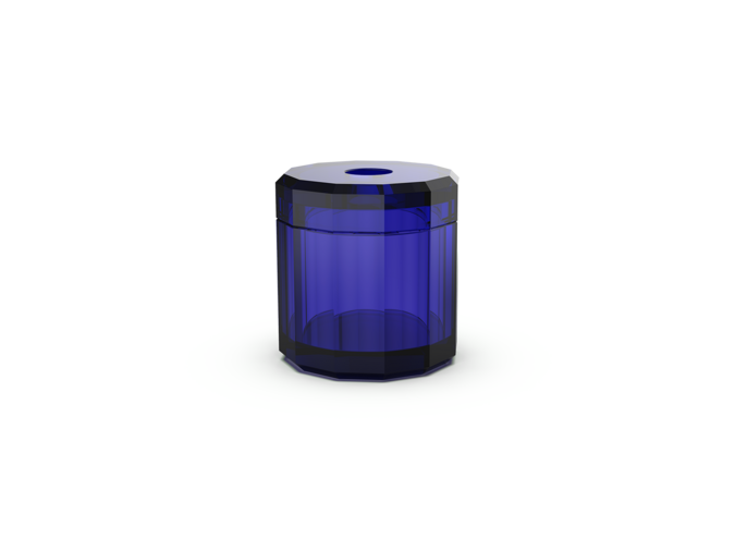 Boîte à mouchoirs 'Kristall'- Capri blue