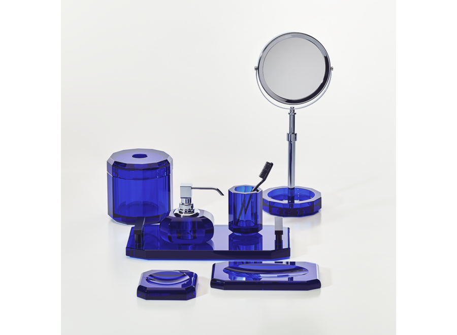 Dienblad 'Kristall' - Capri blauw