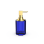 Seifenspender  'Kristall' SSP 2 - Gold matt/Capri blau