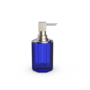 Distributeur de savon 'Kristall' SSP 2 - Nickel satin /Capri bleu