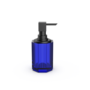 Distributeur de savon 'Kristall' SSP 2 - Black matt /Capri bleu