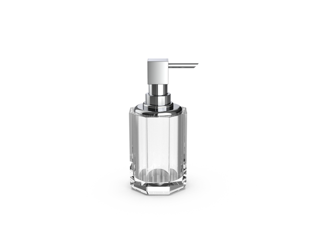 Distributeur de savon Kristall SSP 2 - Chrome/Clear