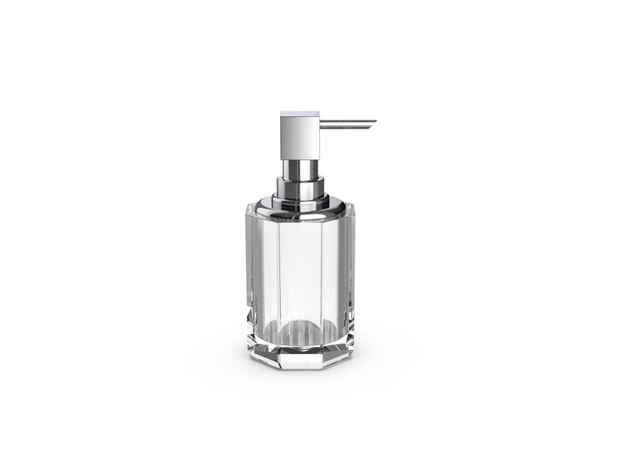 Distributeur de savon 'Kristall' SSP 2 - Chrome/Clear