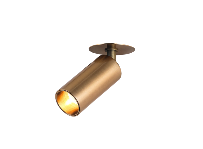Spotlight Tube 'Ludo' - S - Brushed Brass