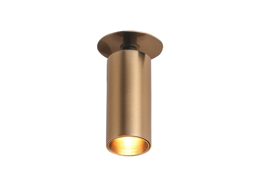 Spotlight Tube 'Ludo' - S - Brushed Brass