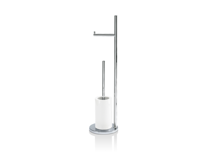 Toiletborstelset Porzellan - DW6700 - Chrome / white