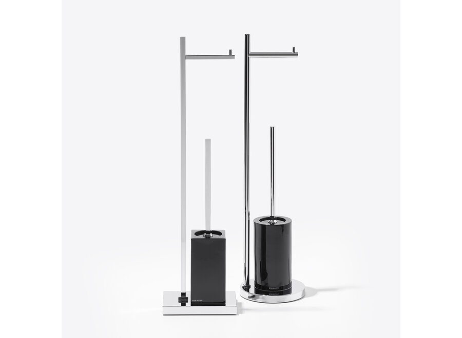Toiletborstelset 'Porzellan'  - DW6700 - Black / Chrome