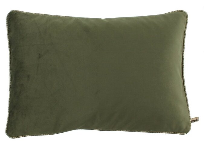 Kussen Astrid Olive + Piping Diamo Gold - Limited