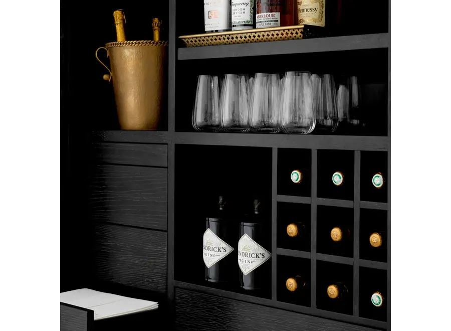 Meuble bar 'Connaught' - Charcoal Oak
