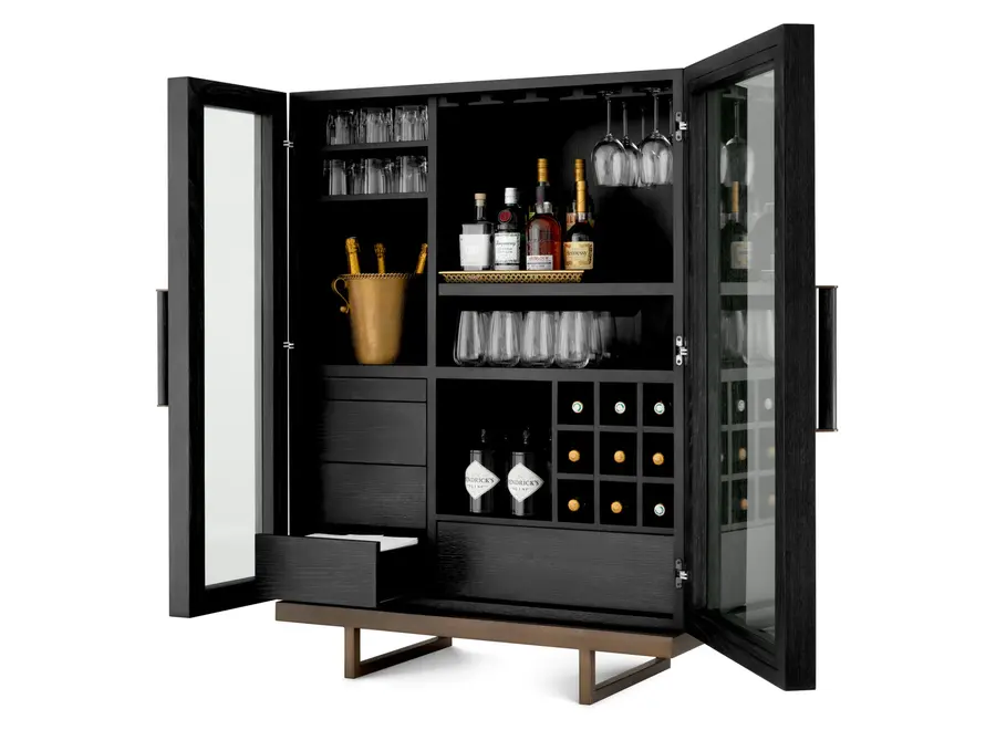 Meuble bar 'Connaught' - Charcoal Oak