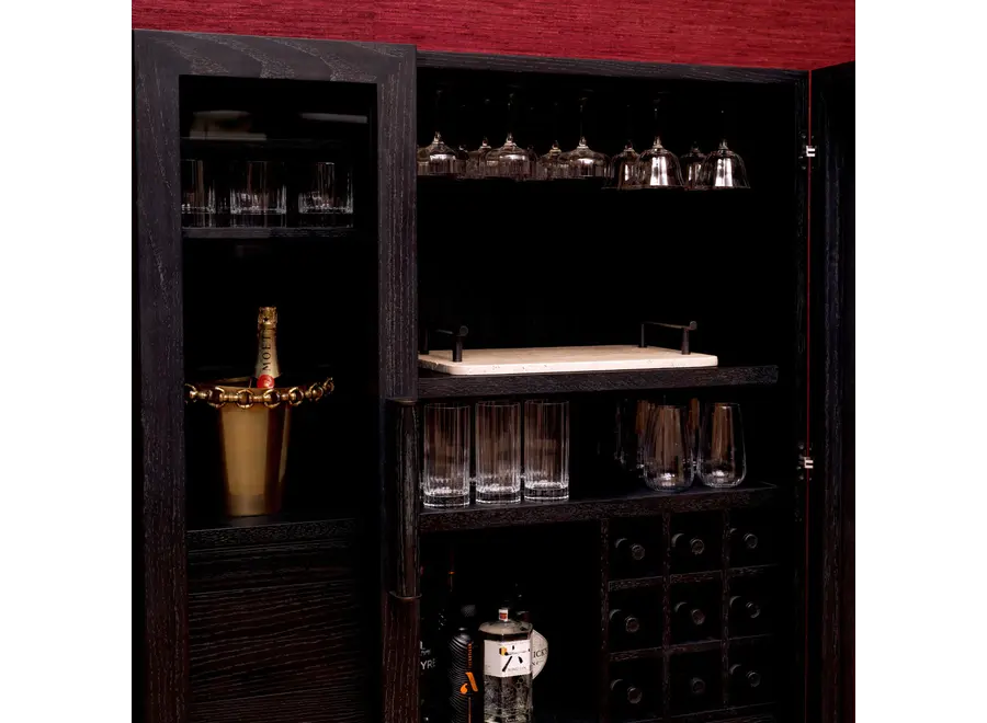 Meuble bar 'Connaught' - Charcoal Oak